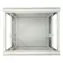Extralink 19"-Wandrack 9 HE grau / Wandrack / 600 x 600 mm / Tragfähigkeit 60 kg / Metalltür