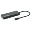 Manhattan 7-Port USB-C Hub, schwarz / USB-Hub / 7x USB-A / USB 3.2 Gen 1 / 5 Gbit/s