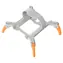 SUNNYLIFE Chassis für DJI Mini 4 Pro orange / N4P-LG700-C / 30 mm Erhöhung / Klappbare Beine