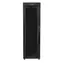 Lanberg FF01-6842-12BL V2 schwarz / Rack-Schrank / 19" / 42 HE / 600 x 800 mm / Tragfähigkeit 1200 kg / Glastür