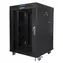 Lanberg 15U 19" schwarz / Rack-Gehäuse / 600×600 mm / Flach verpackt / Glastür / LCD