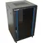 Xtendlan 32U/600x600 schwarz / Rack-Schrank / 19" / Glastür / perforierte Rückwand