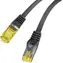 Lanberg CAT6A S/FTP schwarz / Patchkabel / 0,25 m / LSZH / CU / Fluke-geprüft