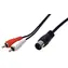 OEM Audiokabel DIN 5-polig - 2x Cinch / Audiokabel / 1,5 m