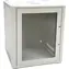 Conexpro Rack 12U/600mm / Wandmontage / 19" / Flach verpackt / einteilige Glastür