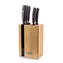 G21 Gourmet Rustic / Messerset / 5-teilig / Bambusblock