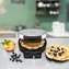 Rommelsbacher WA 850 schwarz/silber / Waffeleisen / 850 W / Herzform