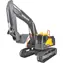 DICKIE RC-Bagger Volvo Mining Excavator / 2,4 GHz / 4 Kanäle / 350°-Kabine / ab 36 Monaten