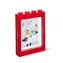 Lego -Fotorahmen „ Room Copenhagen“ rot / Foto 10x15 cm und 5x7 Zoll / Platz für Minifigur / 268x47x191 mm