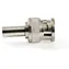 Nedis BNC-Stecker silber / Stecker / gerade / Crimp, 50 Ohm / 25 Stück.