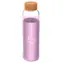 STOR Glasflasche mit Mickey-Mouse-Hülle, 585 ml / Trinkflasche / Silikonhülle / Glas