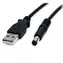 StarTech USB-auf-Hohlstecker-Stromkabel Typ M, Schwarz / Stromkabel / 5 mm / 0,9 m