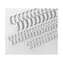 EuroSupplies Metallrücken (3/1") 9,5 mm silber / Rücken / für 51-65 Blatt 80 g Papier / 100 Stück