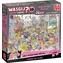 Jumbo-Puzzle WASGIJ Retro Destiny 10: Ärger in der Hauptstraße / 1000 Teile / ab 15 Jahren