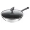 TEFAL Daily Cook G7309955 / Wokpfanne / 28 cm / Edelstahl / mit Deckel