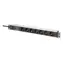 Digitus PDU 19" 7 Steckdosen schwarz/Aluminium / Steckdosenleiste / 1 HE / 2 m Kabel / Überspannungsschutz