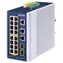 Planet IGS-4215-16P2T / Industrieller Switch / L2/L4 Managed / 16x Gigabit PoE+ RJ-45 / 2x SFP / IP30