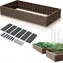Prosperplast Sockel Woody rustikaler Ziegelstein / Hochbeet / 149,2 x 75,6 cm / Höhe 25 cm / Kunststoff