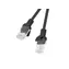 Lanberg CAT6 UTP 0,5 m schwarz / Patchkabel / RJ45-RJ45 / Fluke-geprüft