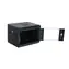 Eurocase GMC3204 10" 4HE/280mm schwarz / Wandschrank / Glastür / Traglast 60 kg