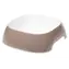 Ferplast GLAM mittelhellgrau / Hundenapf / 0,75 l / 17 x 17 x 6 cm