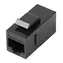 Lanberg Keystone-Stecker RJ45 CAT5e UTP schwarz / Stecker / ungeschirmt / 8P8C / Durchgangsverbinder
