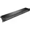 Goobay Patchpanel 24x RJ45 STP Cat. 6A / Patchpanel / 19" / 1HE / Schwarz