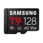 Samsung T9 schwarz / microSDXC-Speicherkarte / 128 GB + SD-Adapter / UHS-I U3 / Klasse 10, V30, A2 / Lesegeschwindigkeit: 200 MB/s