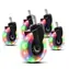 Trust GXT701 schwarze LED-Gaming-Stuhlrollen mit Gel-Hintergrundbeleuchtung (5er-Set)