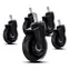 Trust GXT702 schwarze Gaming-Stuhlrollen / Gel / 75 mm / 5er-Set
