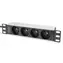 Digitus 10" Aluminium-Steckdosenleiste / PDU / 1 HE / SCHUKO - 4X CEE 7/5 / 16 A / 4000 W