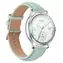 Colmi L28 silber-grün, grünes Lederarmband / Smartwatch / AMOLED / Bluetooth-Anrufe / IP68