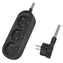 LogiLink Verlängerungskabel, 3 Steckdosen, 1,5 m, schwarz / Verlängerungskabel / 230 V / 16 A / IP20