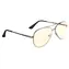 Gunnar Maverick Gunmetal / Gaming-Brille / bernsteinfarbene Gläser / BLF 65 / Natürlicher Fokus
