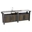 Keter Grilltisch UNITY Chef 415 l Walnuss / Grilltisch / Volumen 415 l