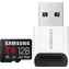 Samsung T9 128 GB schwarz / microSDHC-Speicherkarte / UHS-I U3 / Klasse 10 / 200/130 MB/s / + USB-Adapter
