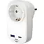 Brennenstuhl 1508210010 weiß / Steckdosenadapter / USB-A 18 W / USB-C PD 20 W / Kindersicherung