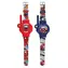 LEXIBOOK Kinder-Spiderman-Uhr mit Radio / Reichweite 200 m / LED-Taschenlampe / USB-Ladefunktion