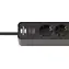 Brennenstuhl Ecolor Verlängerungskabel mit 4 Steckdosen, schwarz / Verlängerungskabel / 2x USB-C / 1,5 m / Sicherheitsschalter
