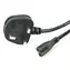StarTech UK - C7 1 m schwarzes Netzkabel / 250 V / 2,5 A