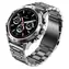 Garett V14, silberfarbenes Edelstahl / Smartwatch / 1,43" AMOLED-Display / Schrittzähler & Herzfrequenzmesser / Bluetooth 5.2 / IP68 / Android & iOS