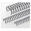 EuroSupplies Metallrücken (3:1") 14,3 mm schwarz / Binderücken / für 101-120 Blatt 80 g Papier / 50 Stück.