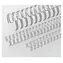 EuroSupplies Metallrücken (3:1") 14,3 mm silber / Binderücken / für 101-120 Blatt 80 g Papier / 50 Stück