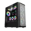 1stCool MiddleTower Wind Storm schwarz / PC-Gehäuse / Ohne Netzteil / 2x USB & 1x USB 3.0 / Gehärtetes Glas