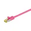 Goobay Cat7 S/FTP pink / Patchkabel / RJ-45 / 1 m / LSZH
