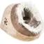 TRIXIE Minou Bett beigebraun / 35x26x41 cm / Plüsch, Polyester / Abnehmbares Kissen