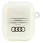 Audi IML Geometrisches Muster weiß / Hülle für Apple AirPods 1 & 2 / Geometrisches Muster