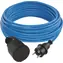 Emos Außenverlängerungskabel 10 m blau / 1 Steckdose / PVC / 230 V / 1,5 mm