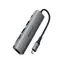 Acefast J18 grau / Dockingstation / USB-C / 6-in-1 / HDMI 4K 60Hz / PD 90W