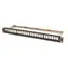 Lexi-net Modulares Patchpanel, 24 Ports, schwarz / Patchpanel / 19" / 1 HE / Kabelmanagementkamm